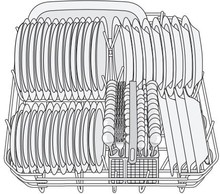 AEG-ELECTROLUX ESL68060 - Arrangement lower basket - 1