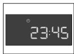 AEG-ELECTROLUX MC1753E-W - Configuración del tiempo con el reloj:puesto en hora - 2