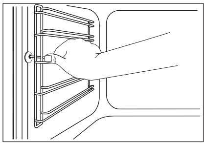 AEG-ELECTROLUX EHGL40X - Removing the shelf supports - 1