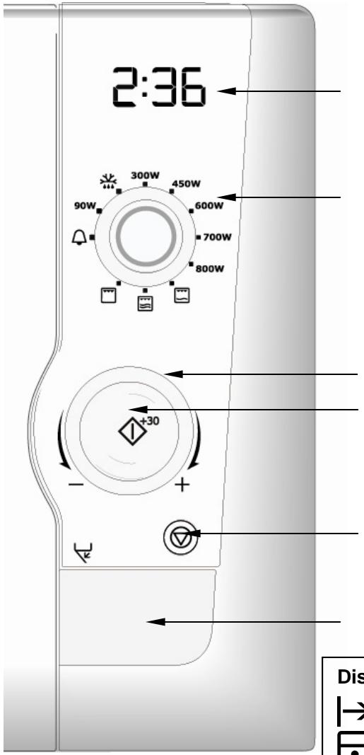 AEG-ELECTROLUX EMS21400W - Betjeningspanel: - 1