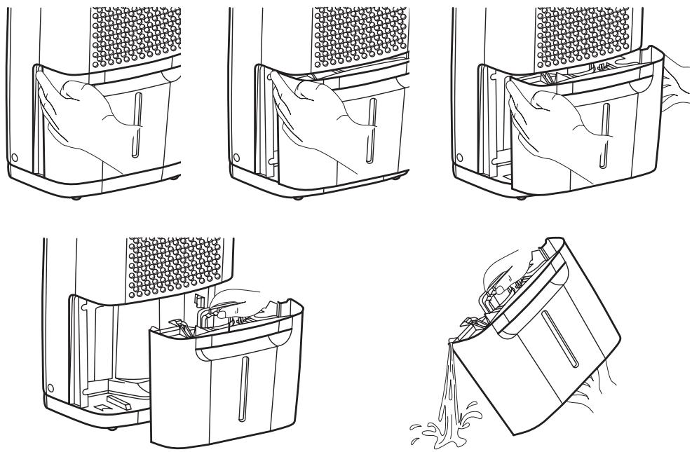 AEG-ELECTROLUX EXD25DN3W - Emptying the Bucket: - 3