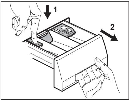 AEG-ELECTROLUX L60463FL - To clean the dispenser: - 1