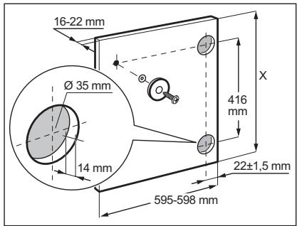 AEG-ELECTROLUX L61470WDBI - Preparation and assembly of the door - 2