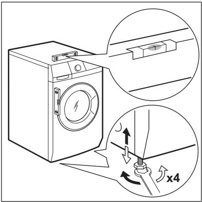 AEG-ELECTROLUX L88689FL2 - AUFSTELLEN UND AUSRICHTEN - 1