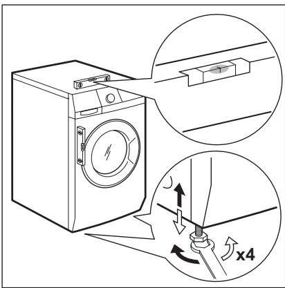 AEG-ELECTROLUX LP5210 - AUFSTELLEN UND AUSRICHTEM - 1