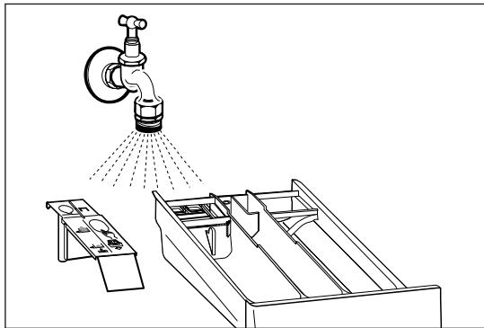 AEG-ELECTROLUX WASL5M102 - Cleaning the detergent drawer - 3