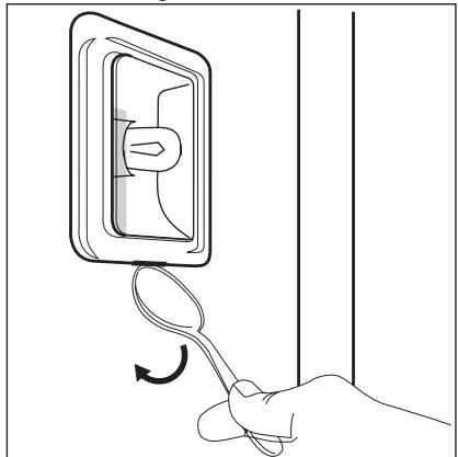 AEG-ELECTROLUX EBKGL3XCN - Replacing the side lamp: - 1