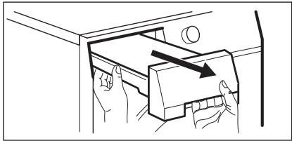 AEG-ELECTROLUX EDH3497RDW - Draining the water container - 2