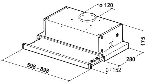AEG-ELECTROLUX EFP6500X - Dimensions - 1