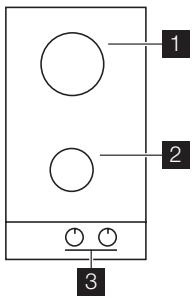 AEG-ELECTROLUX EGG3322 - Cooking surface layout - 1