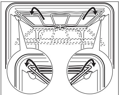 AEG-ELECTROLUX EHGL30SP - Folding down the heating element - 1