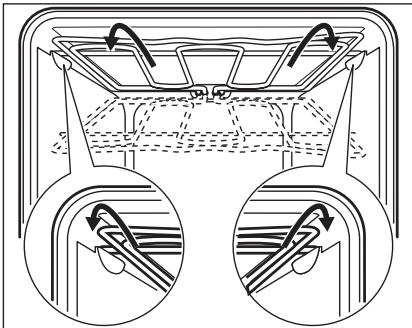 AEG-ELECTROLUX EHGL3SP - Folding down the heating element - 1
