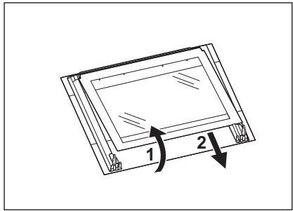AEG-ELECTROLUX EOA3400AOX - Removing the oven door and the glass panel - 7