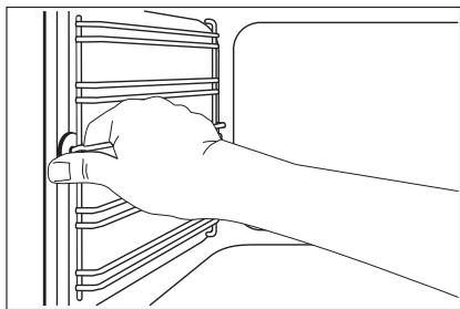 AEG-ELECTROLUX EOB2430BAX - Removing the shelf supports - 1