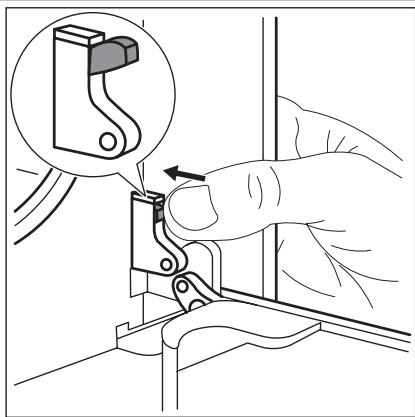 AEG-ELECTROLUX EOC3485AAX - Removing the oven door and the glass panel - 1