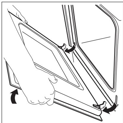 AEG-ELECTROLUX EOC3485AAX - Extracción de la puerta del hora y del panel de cristal - 5
