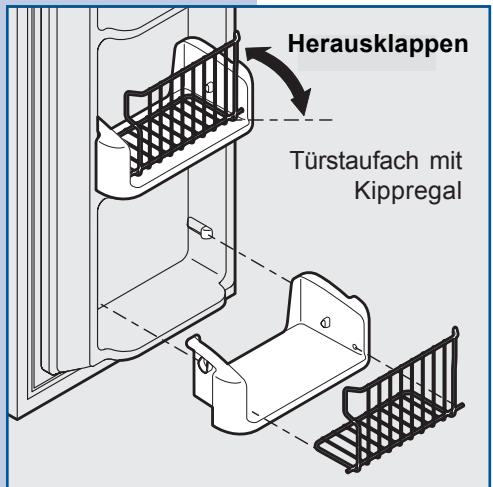 AEG-ELECTROLUX ERL6297XX0 - Ändern der Position eines verstellbaren Türstaufachs: - 2