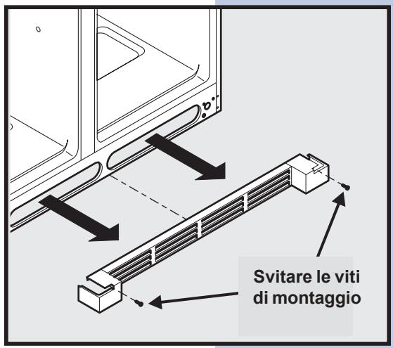 AEG-ELECTROLUX ERL6297XX0 - Rimozione e riposizionamento della griglia esterna inferiore - 1