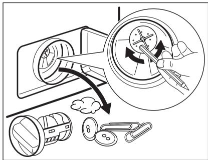 AEG-ELECTROLUX EWF1284EDW - CLEANING THE DRAIN FILTER - 7