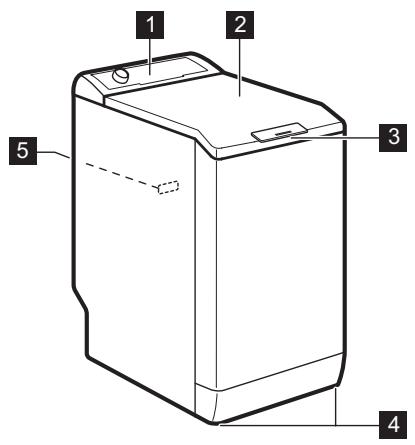 AEG-ELECTROLUX EWT0662TDW - Description de l'appareil - 1