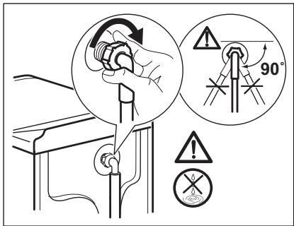 AEG-ELECTROLUX EWT0662TDW - Cleaning the inlet hose and the valve filter - 4