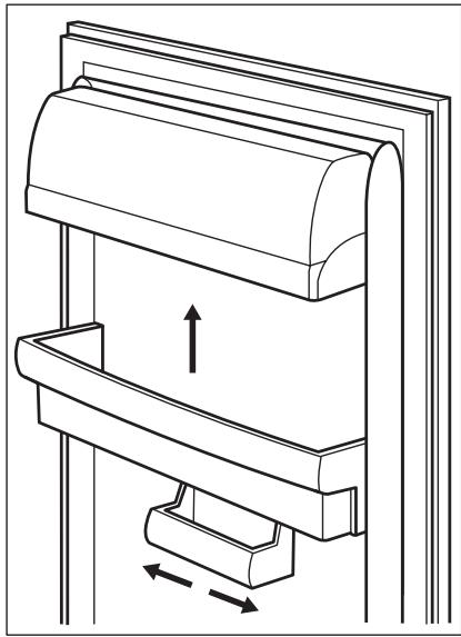 AEG-ELECTROLUX IK224030RE - Positioning the door shelves - 1