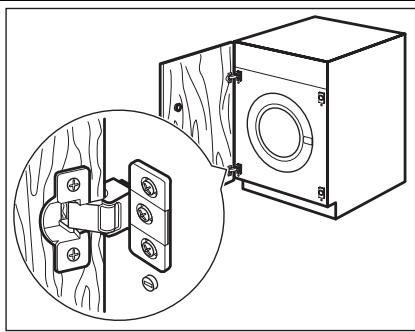 AEG-ELECTROLUX L82470BI - Preparation and assembly of the door - 1