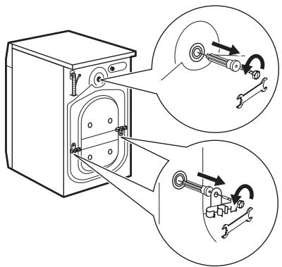 AEG-ELECTROLUX WAGL4E201 - Pull out the plastic spacers. - 1