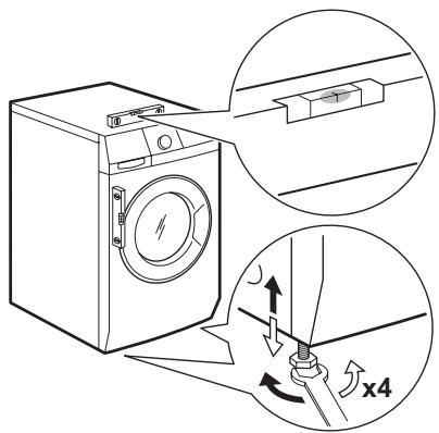 AEG-ELECTROLUX WAGL8E201 - POSITIONING AND LEVELING - 1