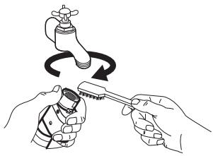 AEG-ELECTROLUX WASL3E201 - Cleaning the water inlet filters: - 1