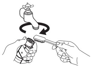 AEG-ELECTROLUX WASL3T201 - To clean the water inlet filters: - 1