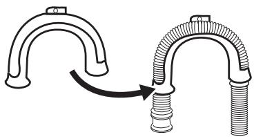 AEG-ELECTROLUX WASLEEV201 - With the plastic hose guide. - 1