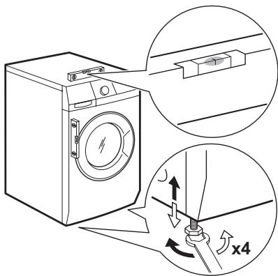 AEG-ELECTROLUX WASLEEV201 - AUFSTELLEN UND AUSRICHTEN - 1