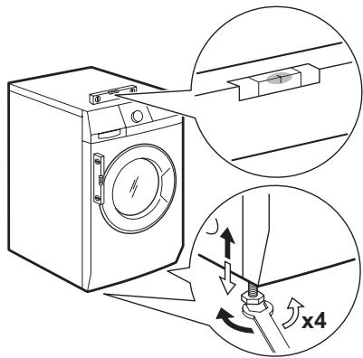AEG-ELECTROLUX WASLEEV201 - POSITIONING AND LEVELLING - 1