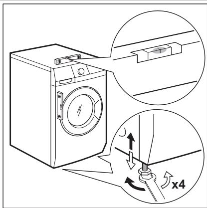 AEG-ELECTROLUX WTGL4E200 - Aufstellen und Ausrichten - 1