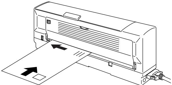 BROTHER MP-21C - How to Load Envelopes in the Straight Paper Path Slot - 1