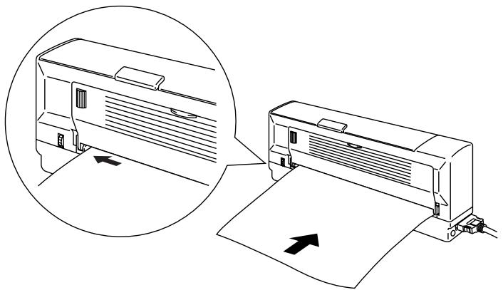 BROTHER MP-21C - How to Load Paper in the Straight Paper Path Slot - 1