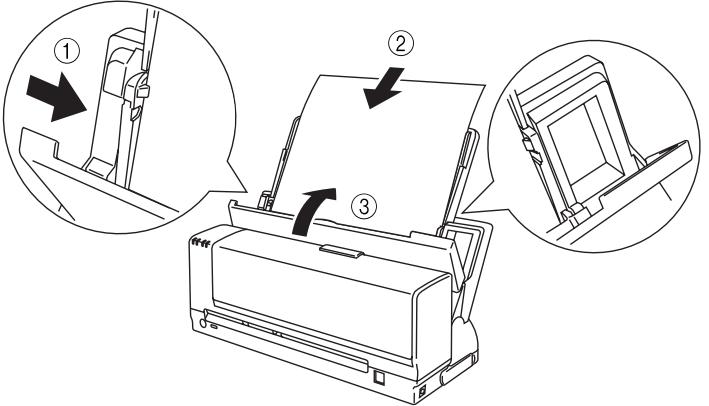 BROTHER MP-21C - How to Load Paper in the Auto Cut Sheet Feeder (MP-21CDX or optional SF-21MP users only) - 4