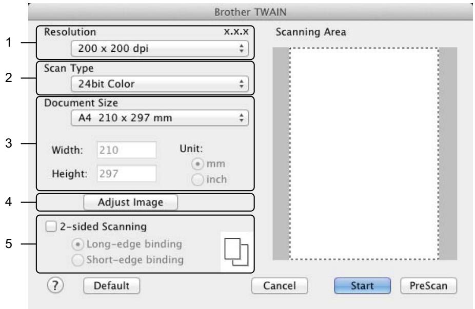BROTHER ADS-1600W - TWAIN Driver Settings - 1