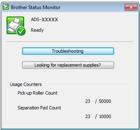 BROTHER ADS-1600W - Check Consumable Replacement Cycle - 2