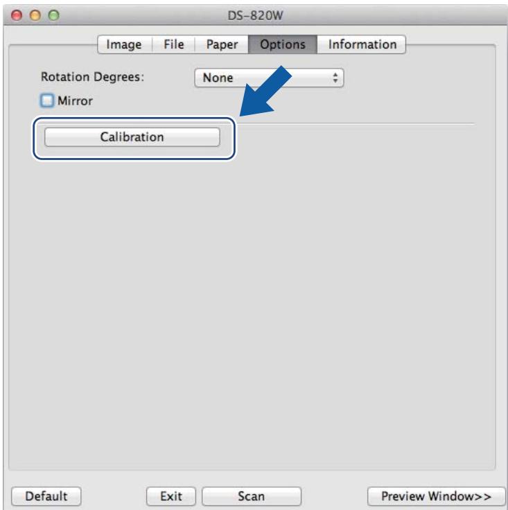 BROTHER DS-820W - Calibration using software (for Macintosh) - 2