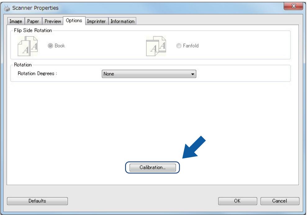 BROTHER DS-820W - Calibration using software (for Windows®) - 2