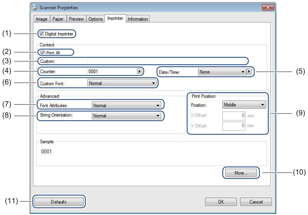 BROTHER DS-820W - Imprimer settings - 1