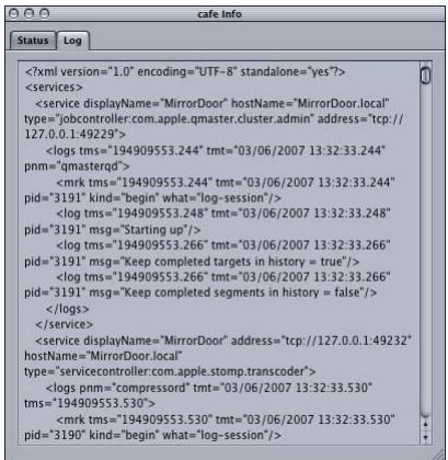 APPLE BATCH MONITOR - Log Tab - 1