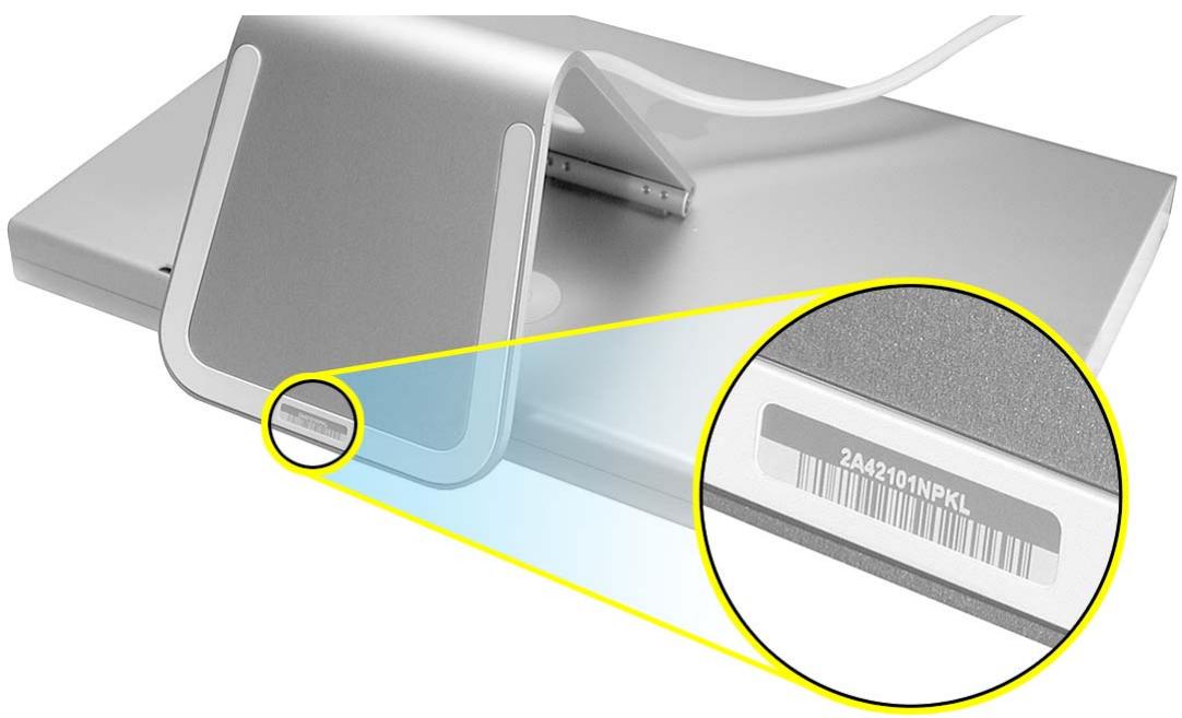 APPLE CINEMA DISPLAY - Dépose du pied support - 2