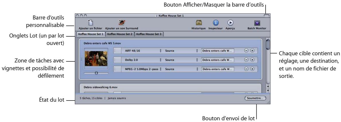 APPLE COMPRESSOR 3 - Optimisation de la fenêtre lot - 1