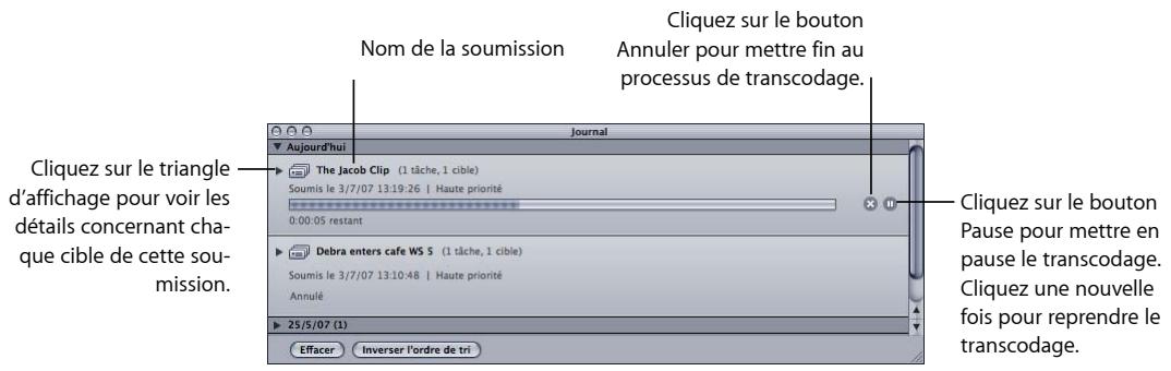 APPLE COMPRESSOR 3 - Optimisation de la fenêtre journal - 1