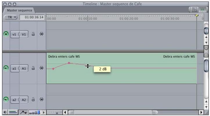 APPLE FINAL CUT EXPRESS 4 - Pour ajuster des images clés dans la Timeline : - 2