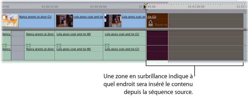 APPLE FINAL CUT EXPRESS 4 - Montage de plans d'une séquence dans une autre - 3