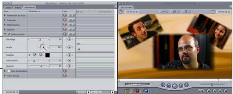 APPLE FINAL CUT EXPRESS 4 - Exemple : utilisation d'autres réglages d'animation pour affiner la présentation - 4